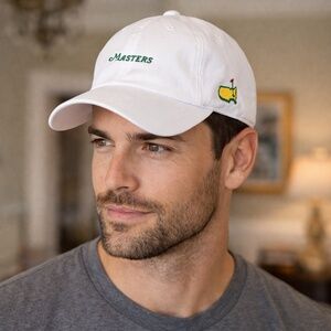 EUC Men's Masters American Needle Golf White Baseball Cap Hat One Size